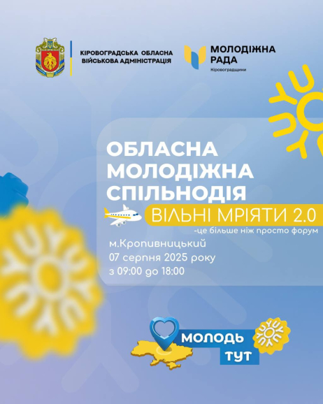 Обласна молодіжна спільнодія “Молодь Кіровоградщини: вільні мріяти 2.0”