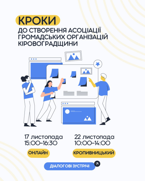 Діалогові зустрічі: кроки до створення Асоціації ОГС Кіровоградщини
