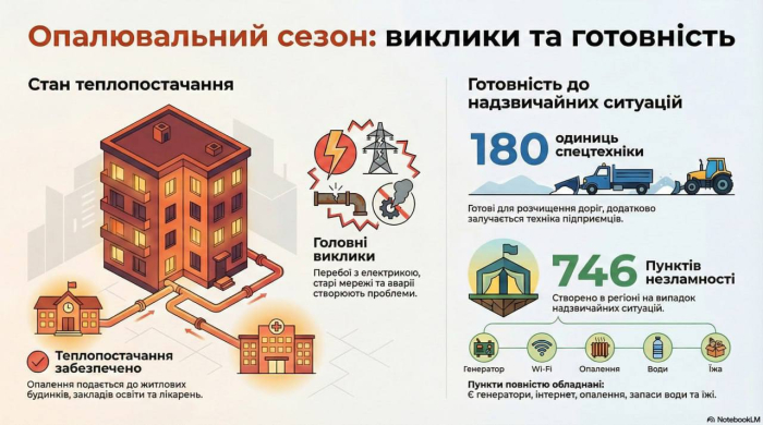 Під час селекторної наради під головуванням Прем’єр-міністра України Юлії Свириденко обговорили стан проходження опалювального сезону