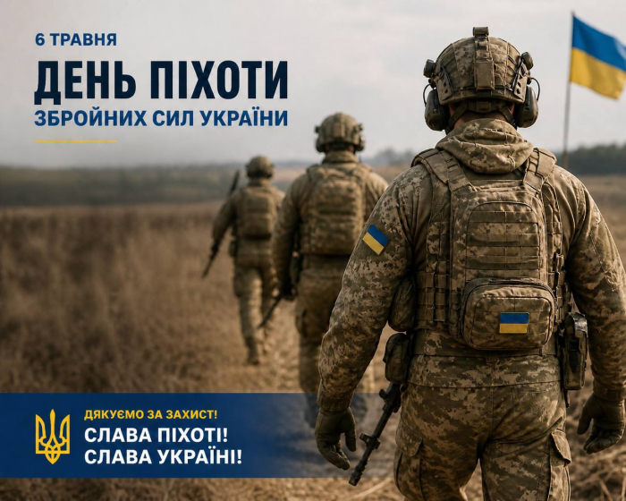 6 травня — День піхоти Збройних сил України: сила, витримка, незламність.