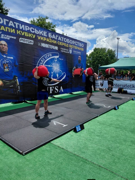 Знам’янські ветерани здобули перемоги на Кубку України з богатирського багатоборства