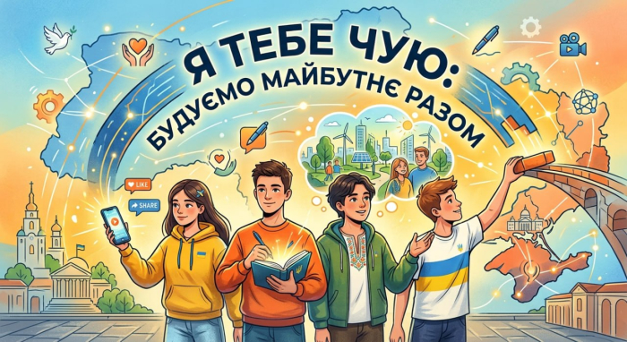 Об’єднуємо молодь та будуємо майбутнє: триває прийом робіт на Всеукраїнський конкурс «Я тебе чую: будуємо майбутнє разом»