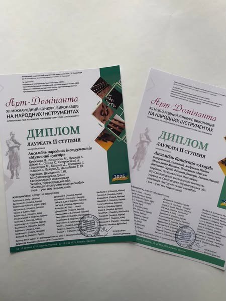 Вихованці Світловодської дитячої школи мистецтв здобули перемогу на XII Міжнародному конкурсі виконавців на народних інструментах "Арт - фото 1