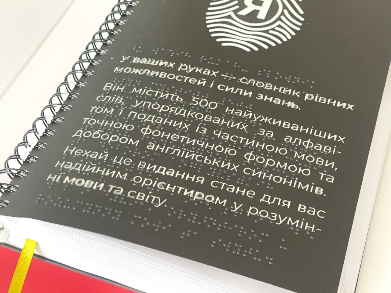 Сьогодні у Кропивницькому презентували унікальну книгу - українсько - англійський словник шрифтом Брайля - фото 2